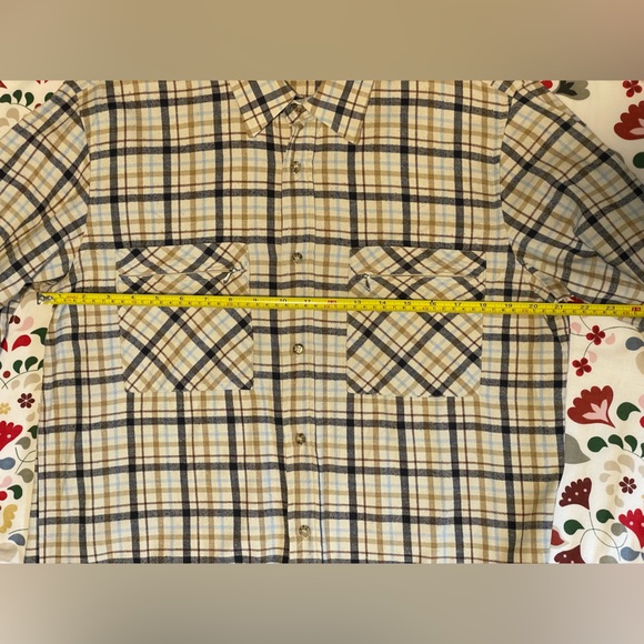 European Project Checkered Cotton Long-Sleeve Shirt, Size L - Picture 3 of 6